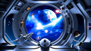 宇宙星空空间站