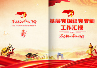 基层党组织工作汇报封面