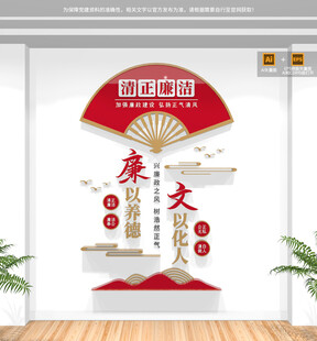 竖版廉政文化墙