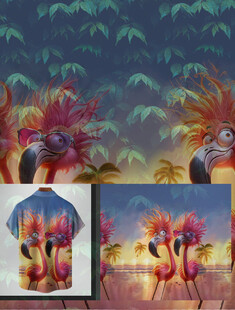 度假风火烈鸟下载无水印