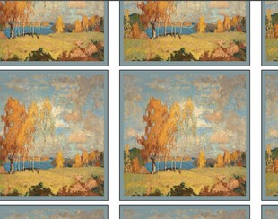 秋日风景绘画作品展示