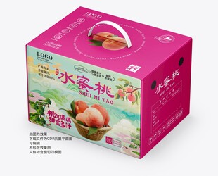 桃子包装 水蜜桃礼盒