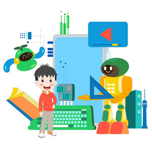 儿童智能学习人工智能机器人电脑