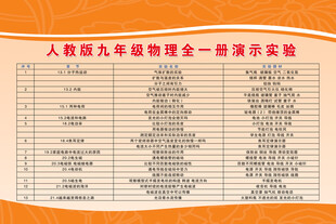 人教版九年级物理全一册演示实验