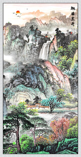 旭日东升玄关画