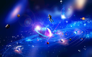 宇宙星空星球软膜天花吊顶