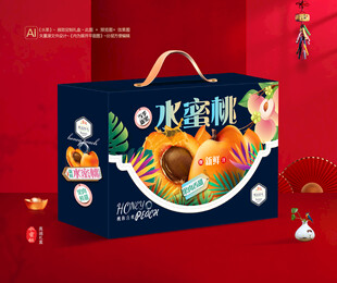 水蜜桃包装 桃子礼盒