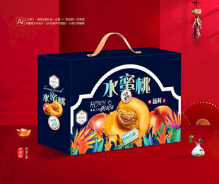 水蜜桃包装 桃子礼盒