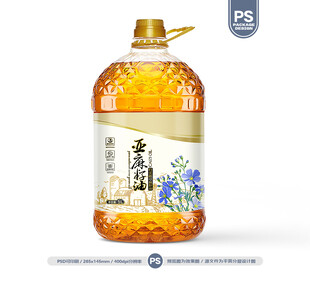 亚麻籽油包装 胡麻油标签