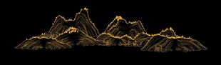 线描山峰