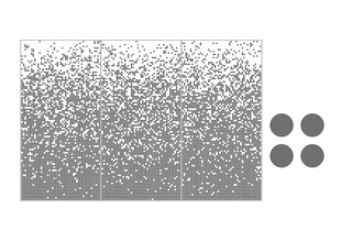 渐变矢量圆点镂空板