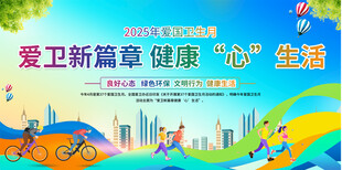 爱国卫生月宣传展板