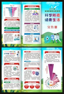 全国肿瘤防治宣传周三折页
