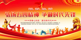 五四文艺晚会展板