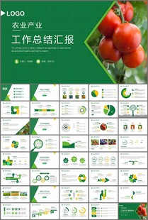 农业产业总结计划工作汇报ppt