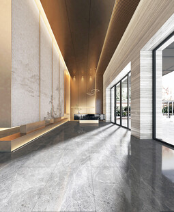 3D立体空间仿真直播间背景墙纸