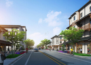 古建商业效果图 