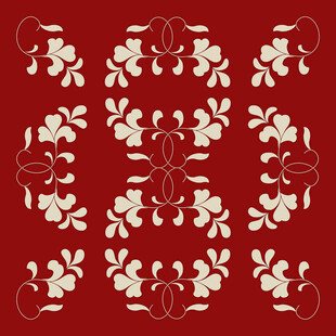 服饰花纹花边折枝花图案背景