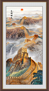 长城玄关山水画