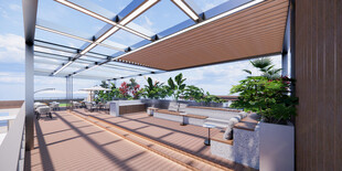 现代露台户外休闲空间