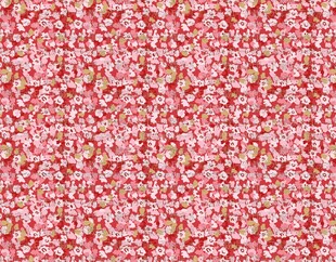 粉色花卉图案布料纹理
