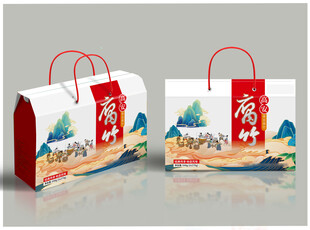 腐竹包装展开图