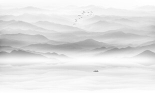 水墨山