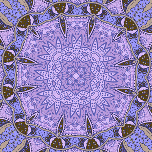 民族风复古地毯方巾图案