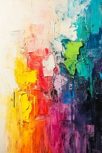 斑斓色彩抽象油画素材-斑斓色彩抽象油画图片-斑斓色彩抽象油画设计模板