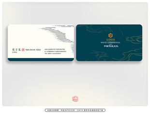 商务风格名片设计展示