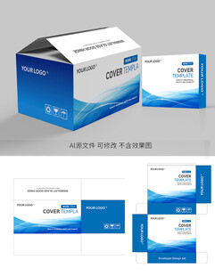 蓝色渐变科技包装