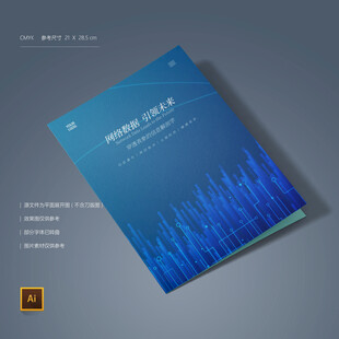 网络数据画册封面