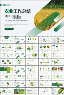 绿色农业产业总结计划ppt模板