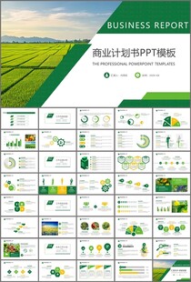 绿色农业产业总结计划ppt模板