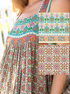 民族风印花 定位