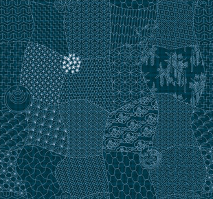 几何线条抽象数码印花