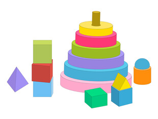 益智游戏彩虹叠叠乐套圈积木