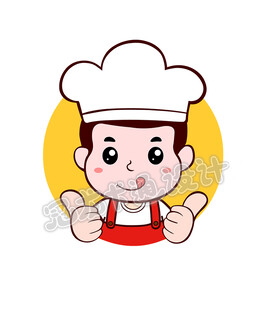 可爱小厨师形象双手点赞版
