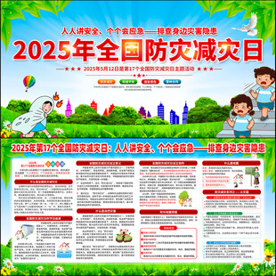 防灾减灾日宣传栏