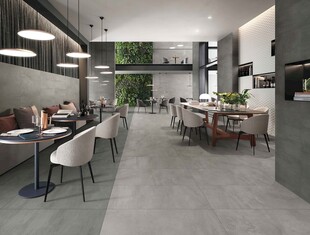 商业餐厅瓷砖效果图