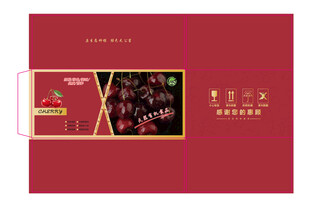 红色精美礼盒包装展示