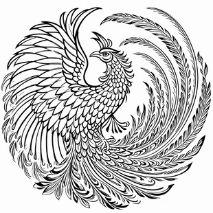 凤凰图腾图案设计