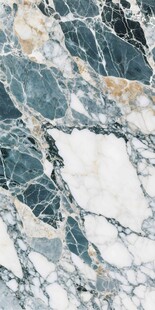 蓝白大理石奢石纹理图案