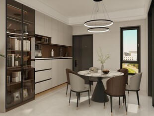 现代简约风餐厅室内设计