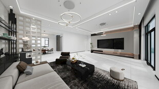 复式平层装饰设计效果图