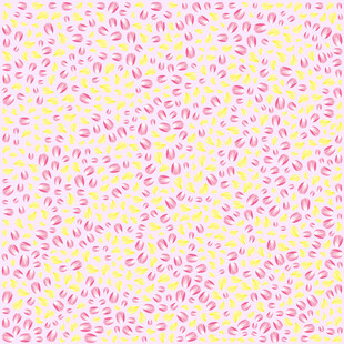 粉色黄色碎花图案背景