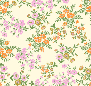 清新花卉图案背景纹理