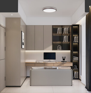 现代简约风书房办公空间