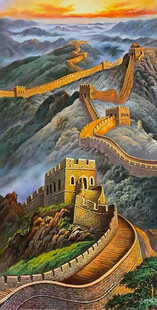 国画长城挂画