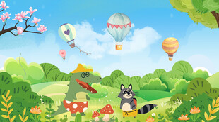 卡通儿童房背景